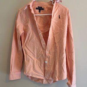 Ralph Lauren Womens shirt size 4 Collar detail - proof of  dry clean.